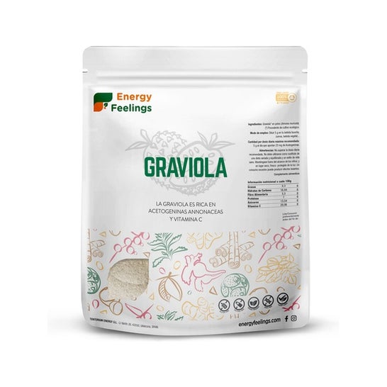 Energy Feelings graviola Polvo Vegan Sin gluten 1 Kg