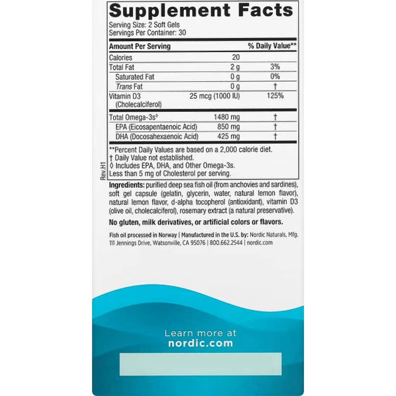 Nordic Naturals Ultimate Omega Xtra 60caps