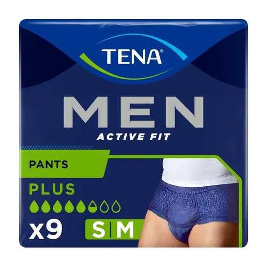 Tena Pantalones Hombre Active Fit S-M 9uds