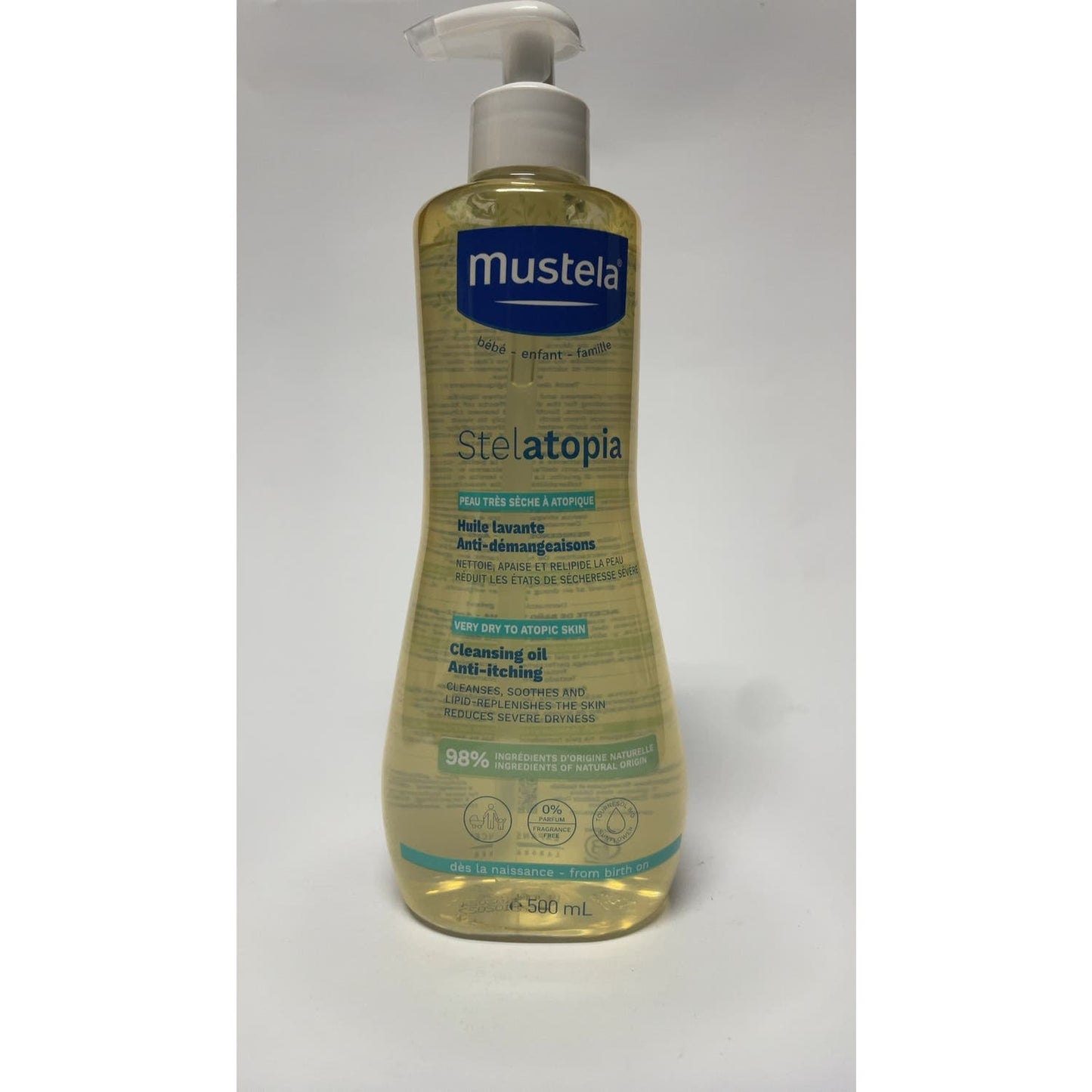 Mustela Stelatopia Aceite de Baño y Ducha con Girasol BIO 500ml
