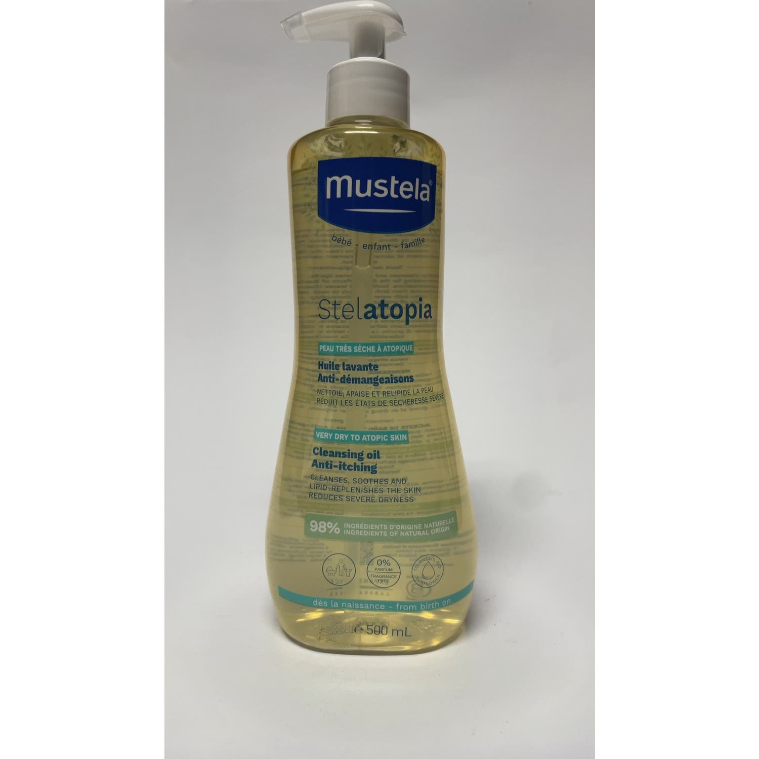 Mustela Stelatopia Aceite de Baño y Ducha con Girasol BIO 500ml