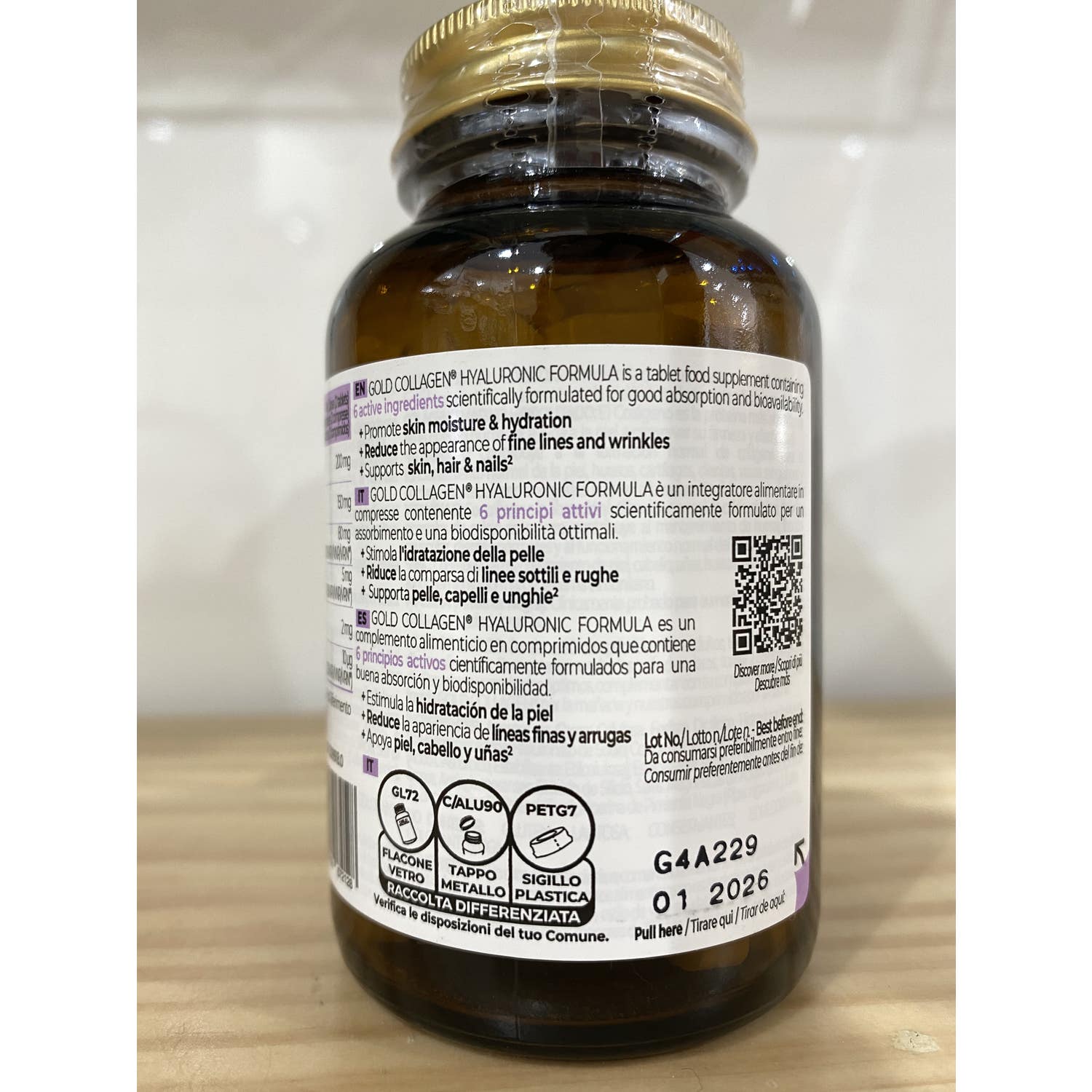 Gold Collagen Hyaluronic Formula 90comp