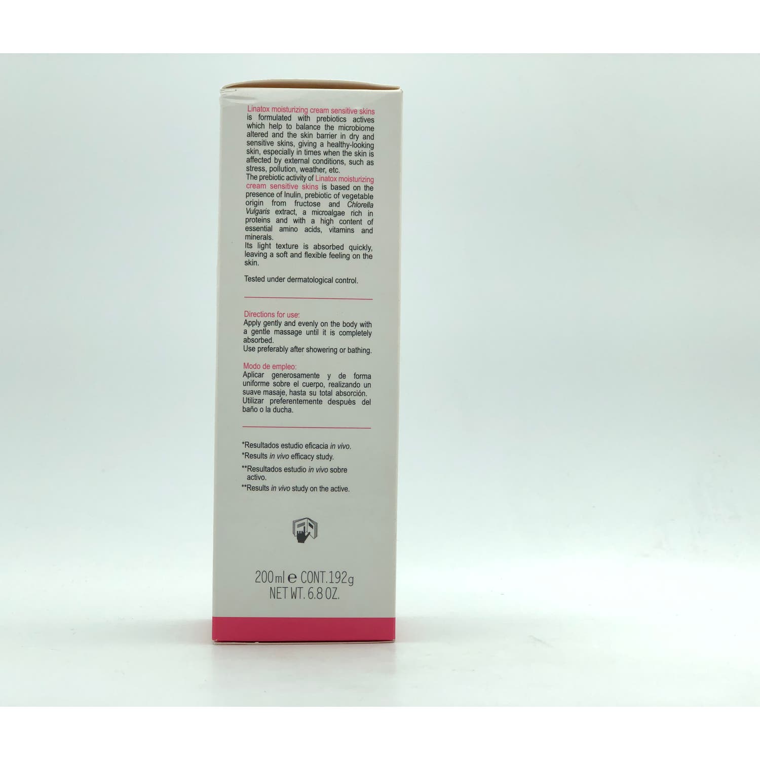 Linatox Crema Hidratante Pieles Sensibles Prebiótica 200ml
