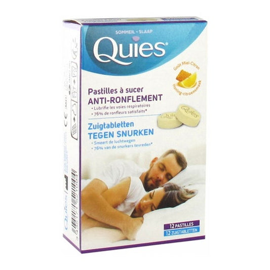 Quies Pastillas miel chupadora anti ronquidos miel de limón miel got gotas