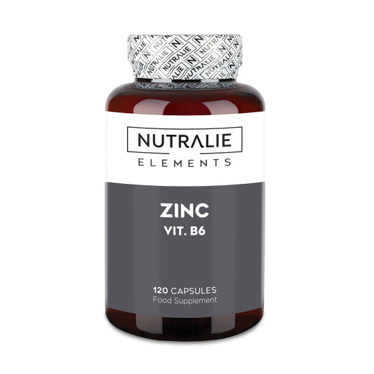Nutralie Zinc + Vitamina B6 Acné Pelo Piel Vegano 120caps