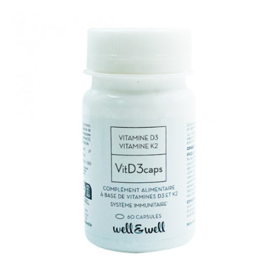 Well&Well Vitaminas D3 K2 60caps