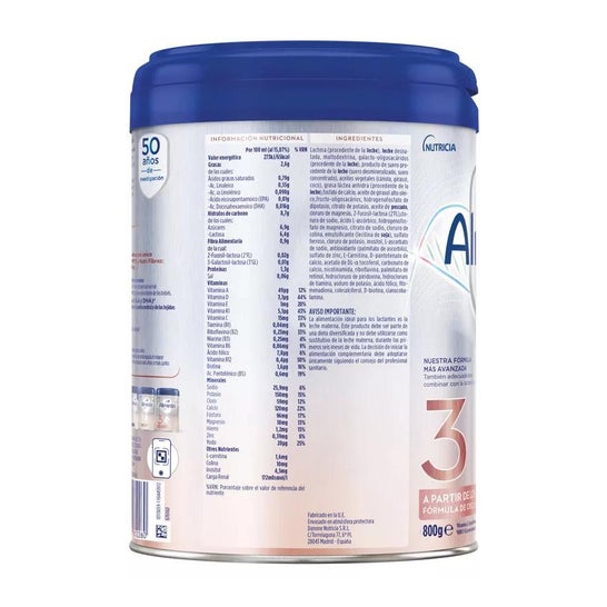 Almirón Profutura Duobiotik 3 Fórmula de Crecimiento 800g