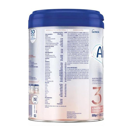 Almirón Profutura Duobiotik 3 Fórmula de Crecimiento 800g