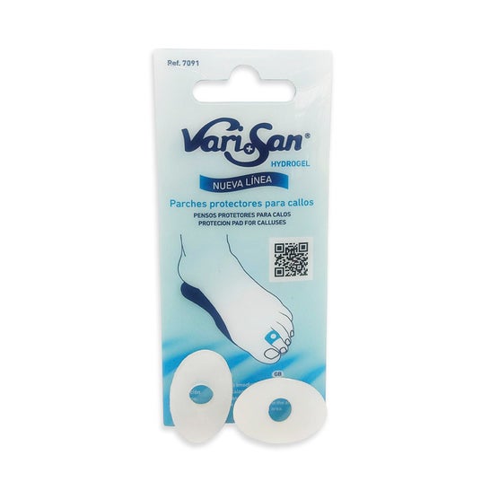 Vari+San Hydrogel Parches Callos Siligel 6uds