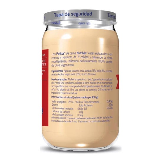 Nutriben Potito Pollo Con Patatitas 235Gr