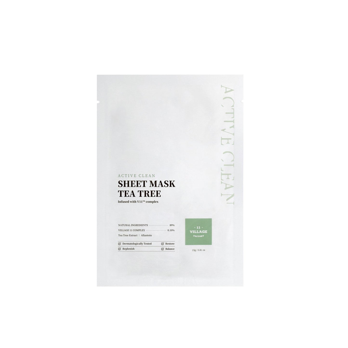 Village 11 Factory Active Clean Sheet Mask Tea Tree 50ml