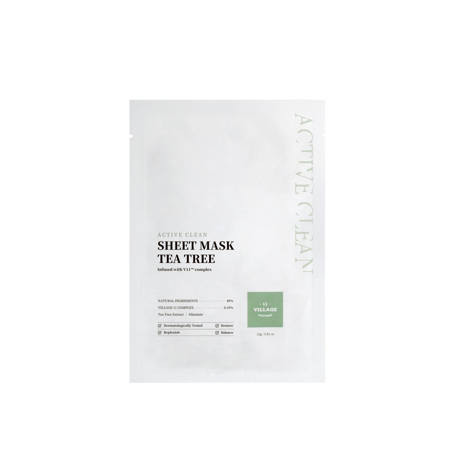 Village 11 Factory Active Clean Sheet Mask Tea Tree 50ml