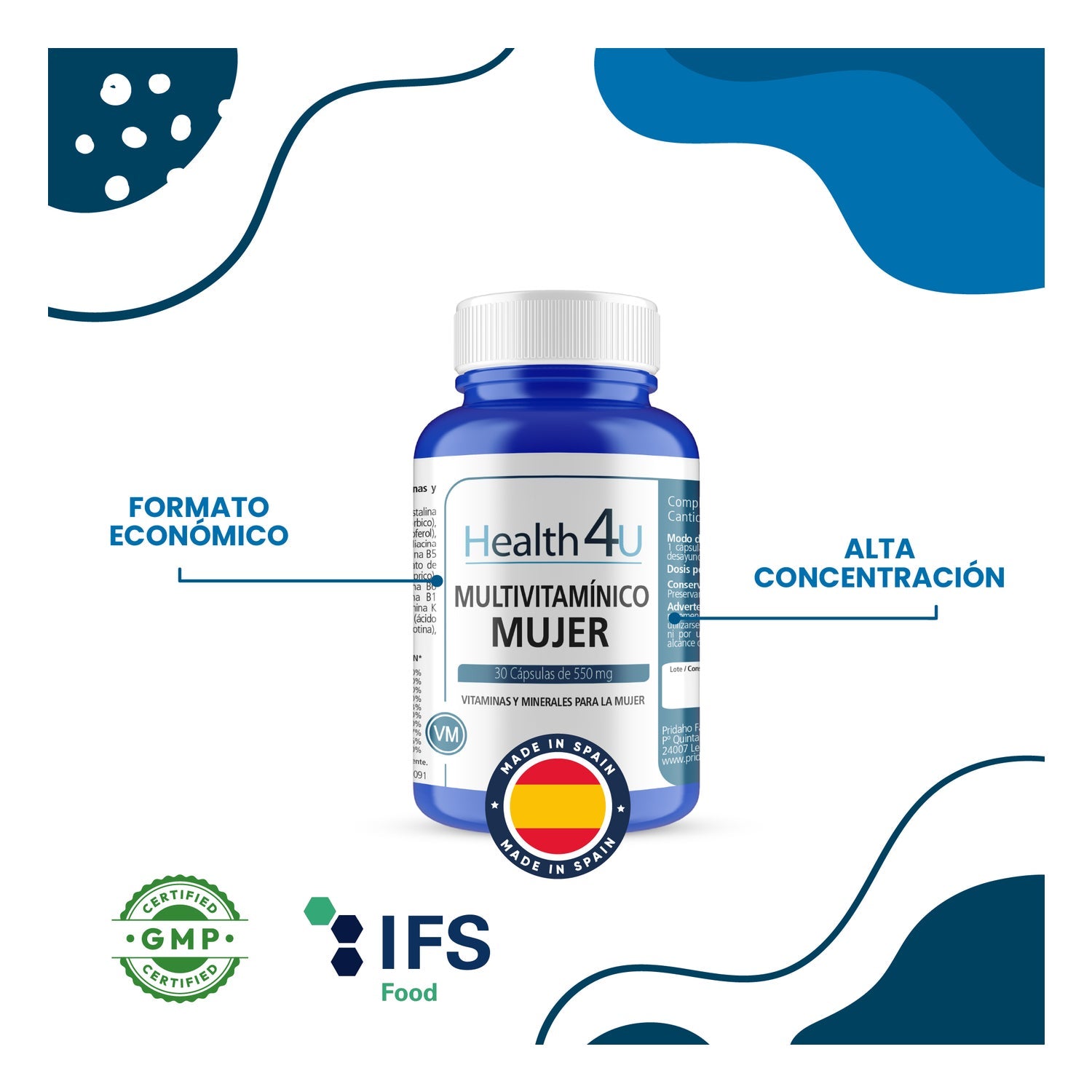 H4U Multivitamínico Mujer 30caps