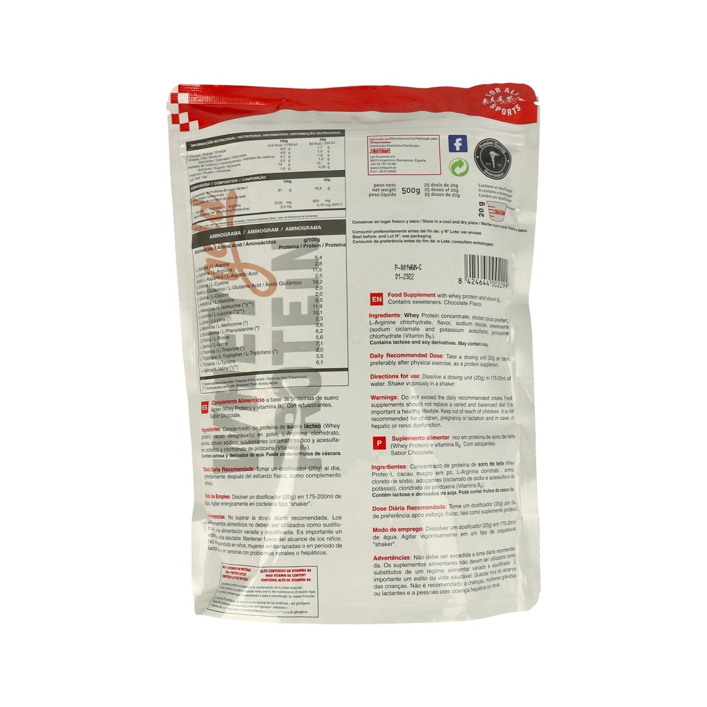 NutriSport Whey Gold Protein Chocolate 500 g