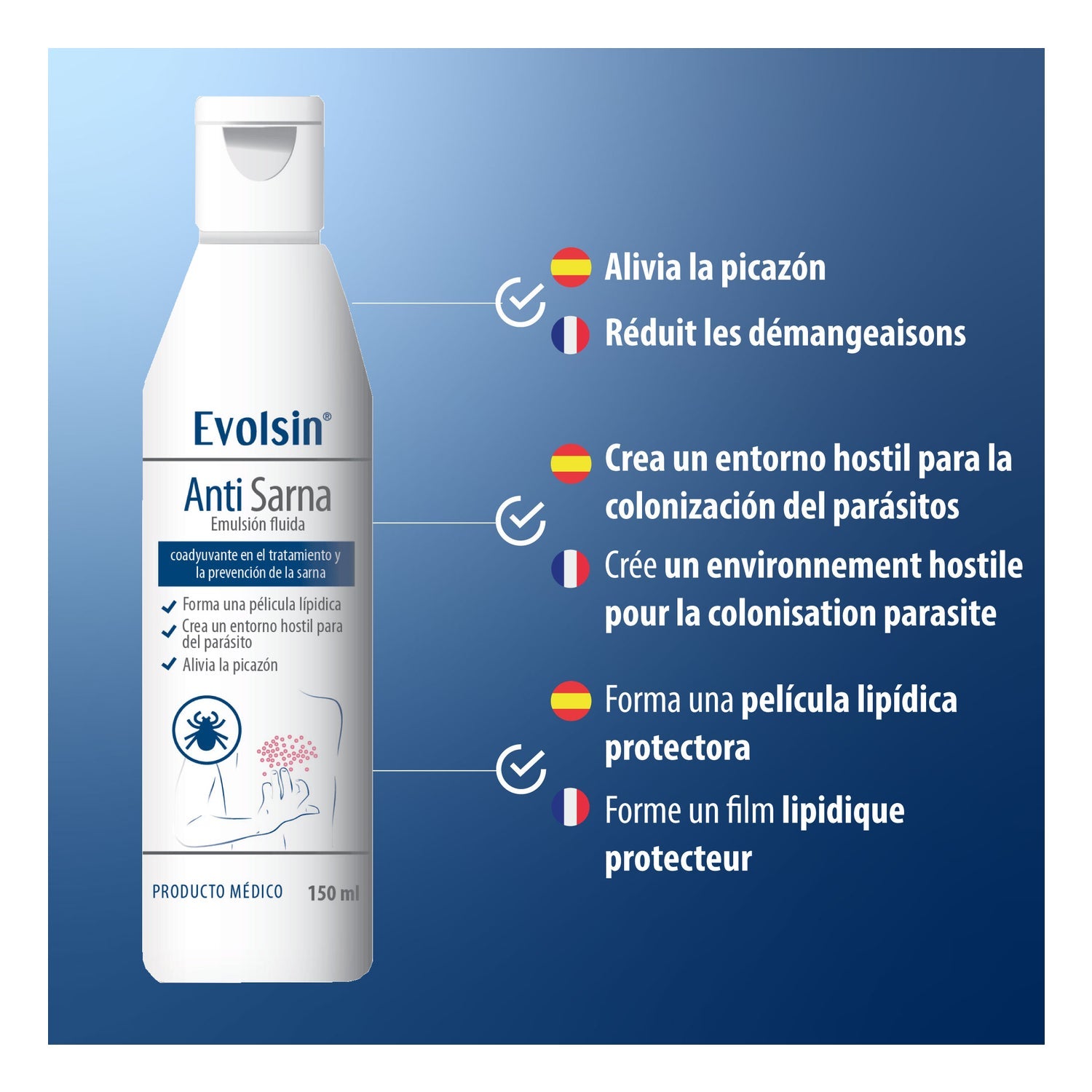 Evolsin Anti Sarna Emulsión Fluida 150ml