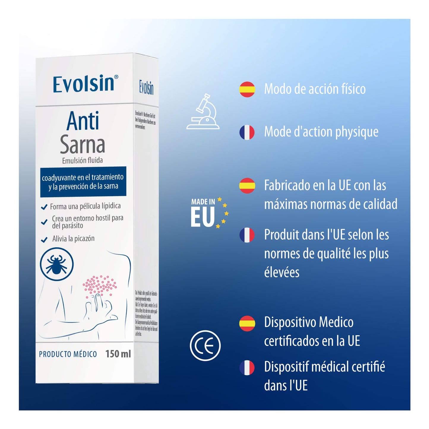 Evolsin Anti Sarna Emulsión Fluida 150ml