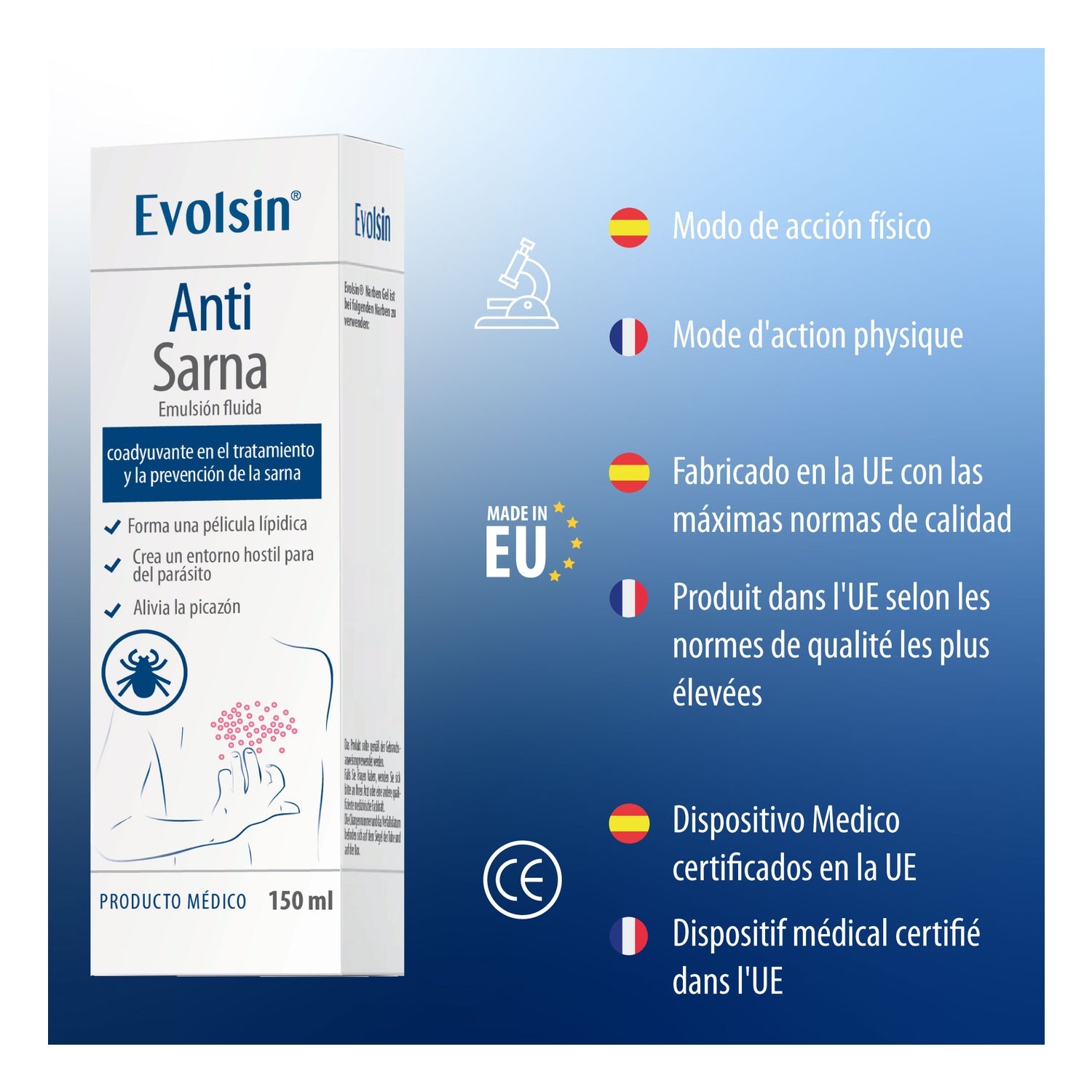 Evolsin Anti Sarna Emulsión Fluida 150ml