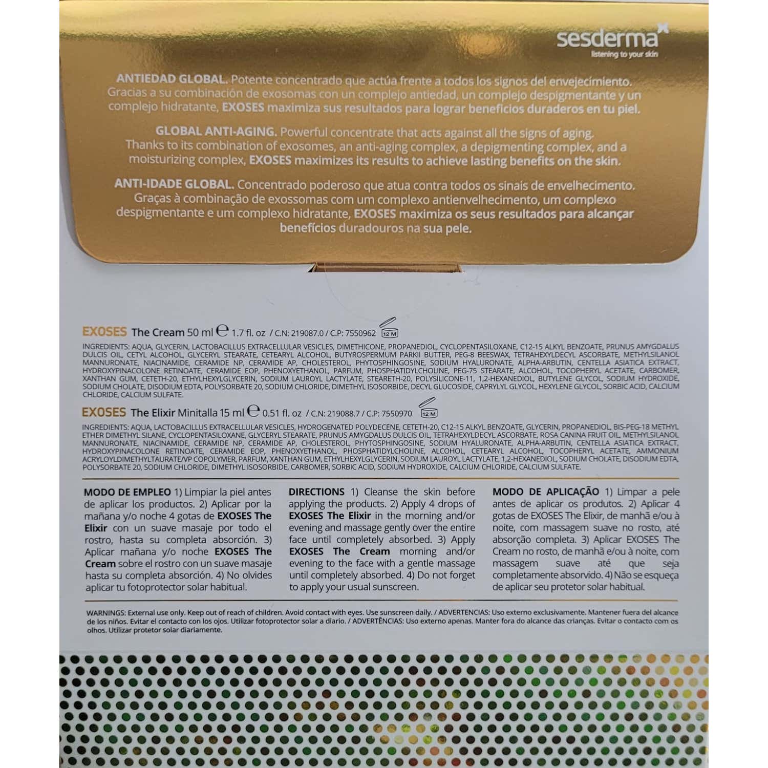 Sesderma The Power Of Exosomes Pack The Cream + The Elixir