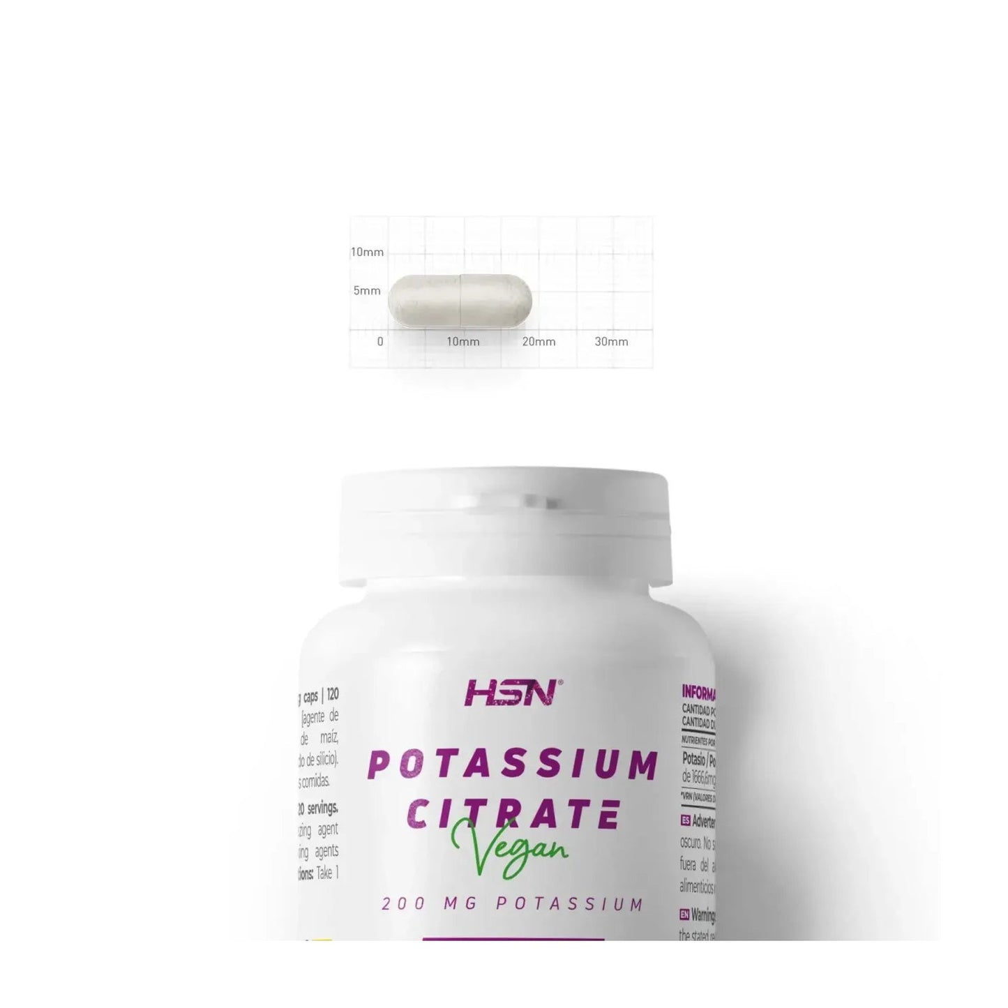 HSN Citrato de Potasio 200mg 120vcaps