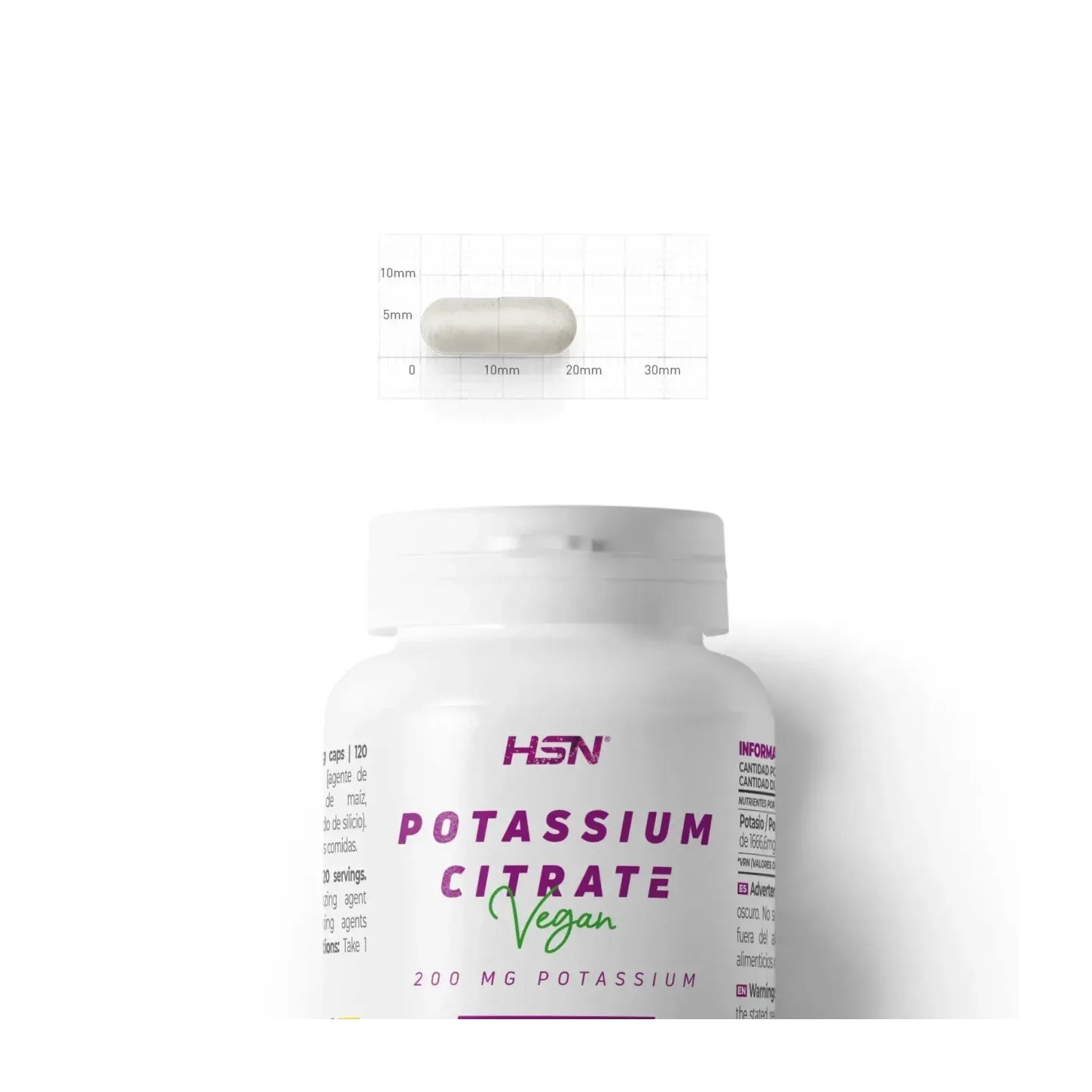 HSN Citrato de Potasio 200mg 120vcaps