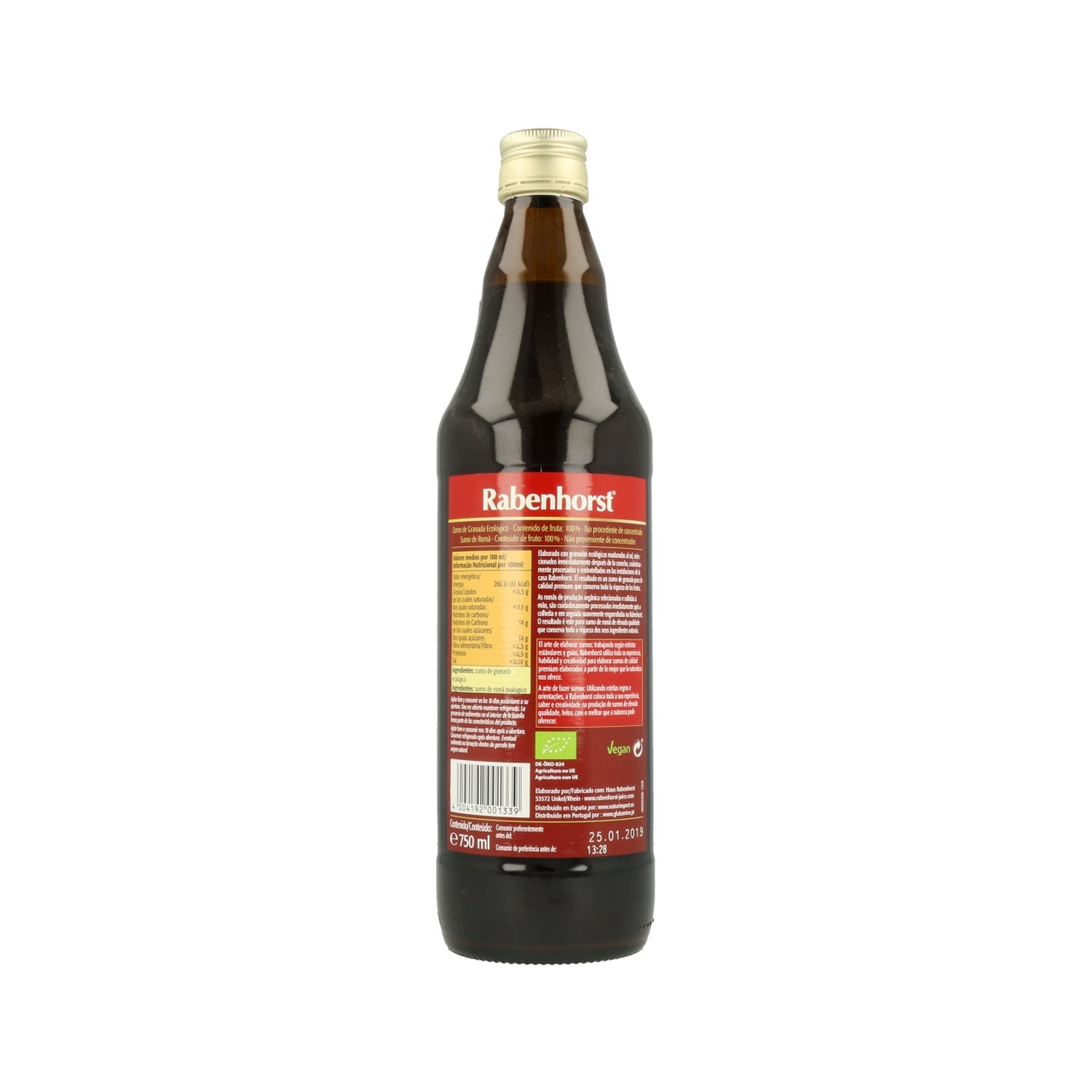 Rabenhorst Zumo Ecológico de Granada 750ml