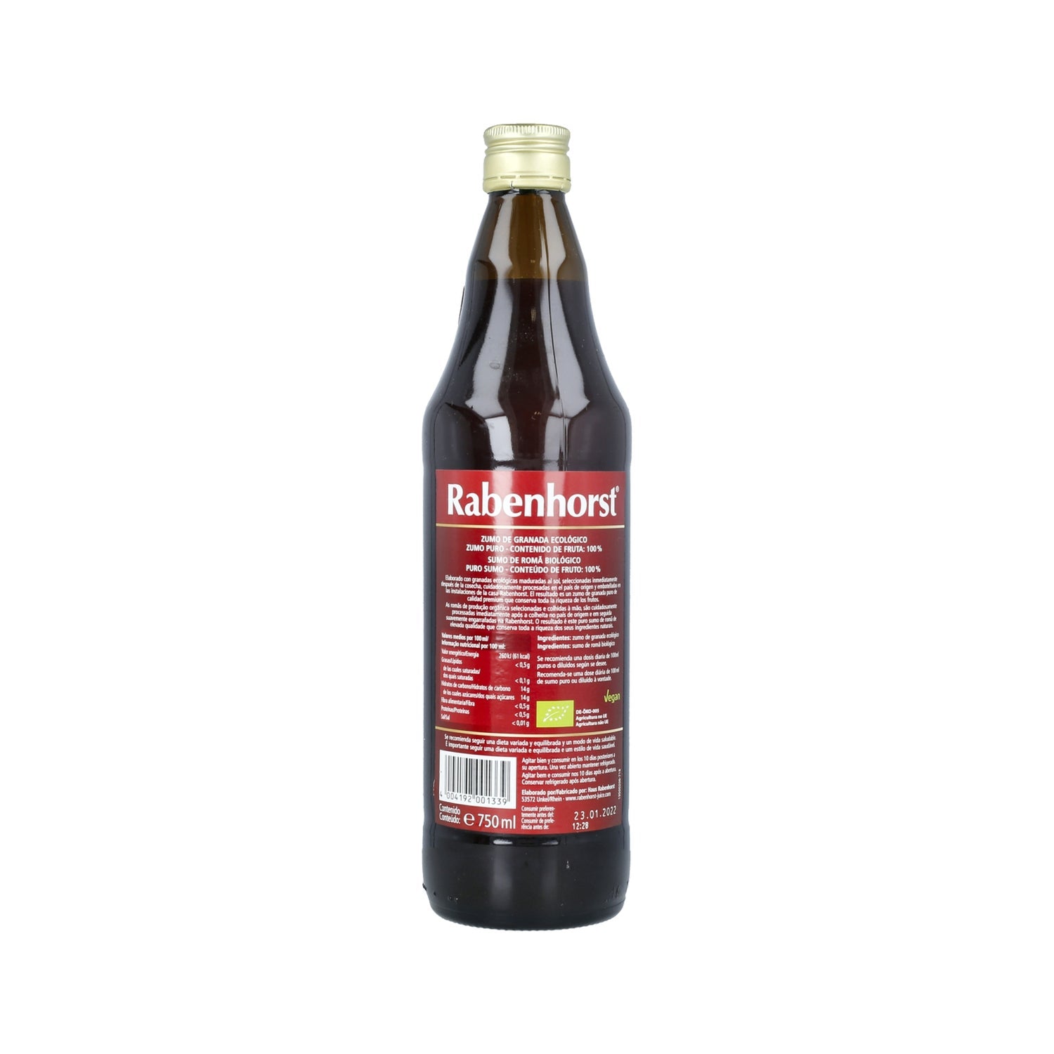 Rabenhorst Zumo Ecológico de Granada 750ml