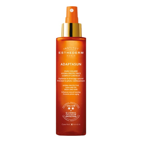 Institut Esthederm Adaptasun Aceite Solar Protector Cuerpo y Cabello Sol Moderado Spray 150ml