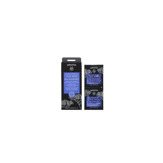 Apivita Express Mascarilla Facial Lavanda de Mar 2x8ml