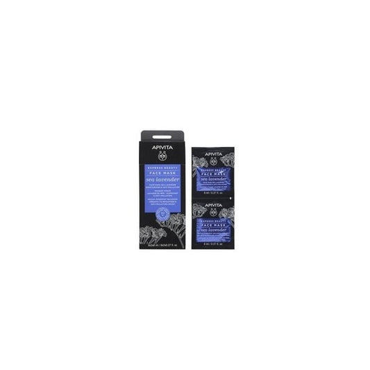 Apivita Express Mascarilla Facial Lavanda de Mar 2x8ml