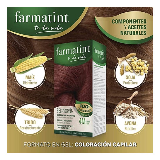 Farmatint Gel 4M Castaño Caoba 135ml