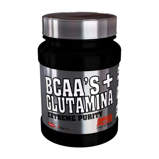Mega Plus BCAA'S + Glutamina Expreme Pure Sabor Fresa 600g