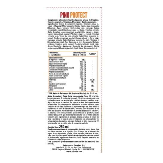 Ynsadiet Jarabe de Pino 250 ml