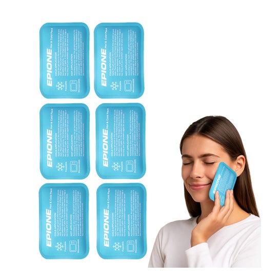 Boston Tech Mini Bolsas Gel Frío-Calor EPIONE Reutilizables para Alivio Facial y Golpes 6 uds