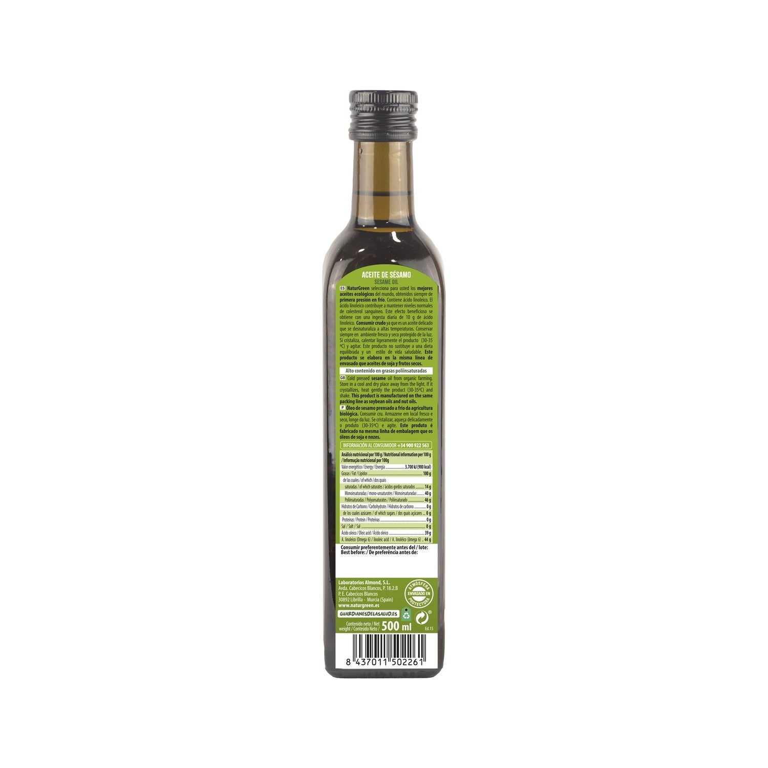 Naturgreen Aceite Ecológico De Sésamo 500 Ml