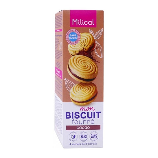 Milical Galletas Rellenas de Chocolate 4x2uds