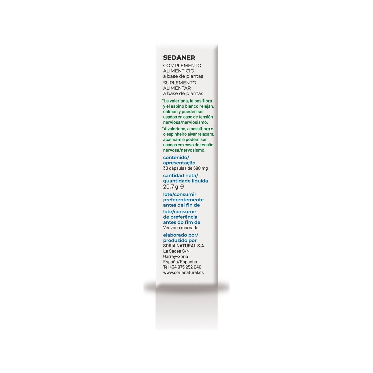 Soria Natural Sedaner 30caps