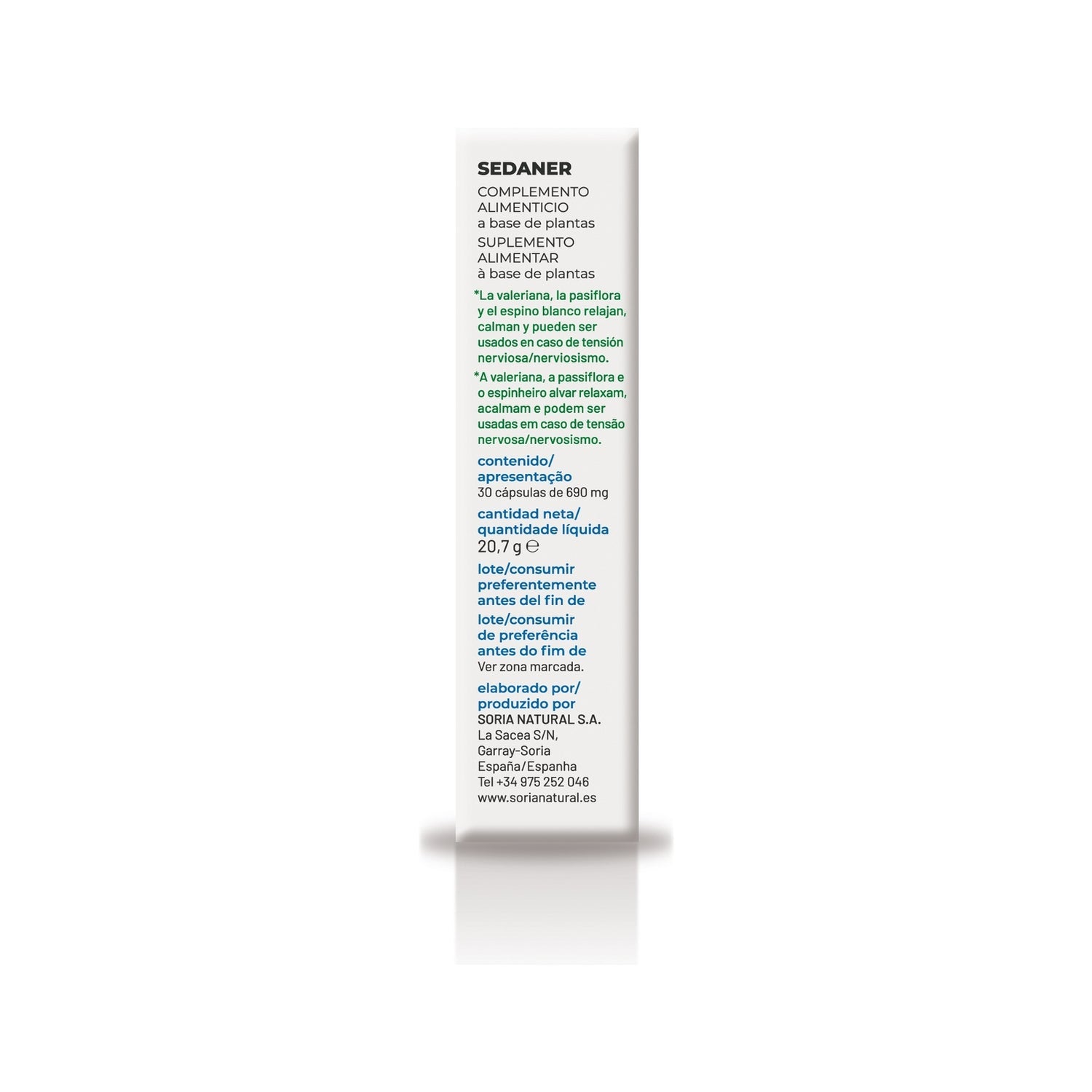 Soria Natural Sedaner 30caps