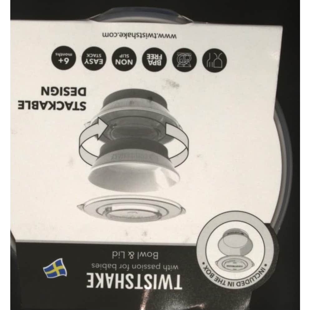 Twistshake Tazón Color Blanco Pastel +6m 520ml