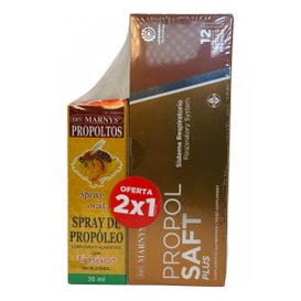 Marnys Pack Spray Propóleo + Propolsaft Plus 12 Sticks