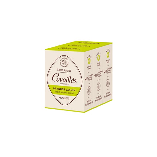 Cavailles Jabón Surgras Sólido Azahar Jazmín 3 X200 g