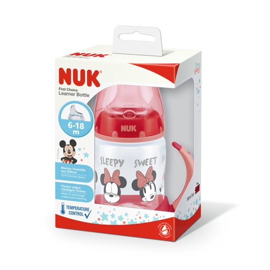 Nuk Biberon Silicona Minnie First Choice 6-18 M Infantil 150 ml