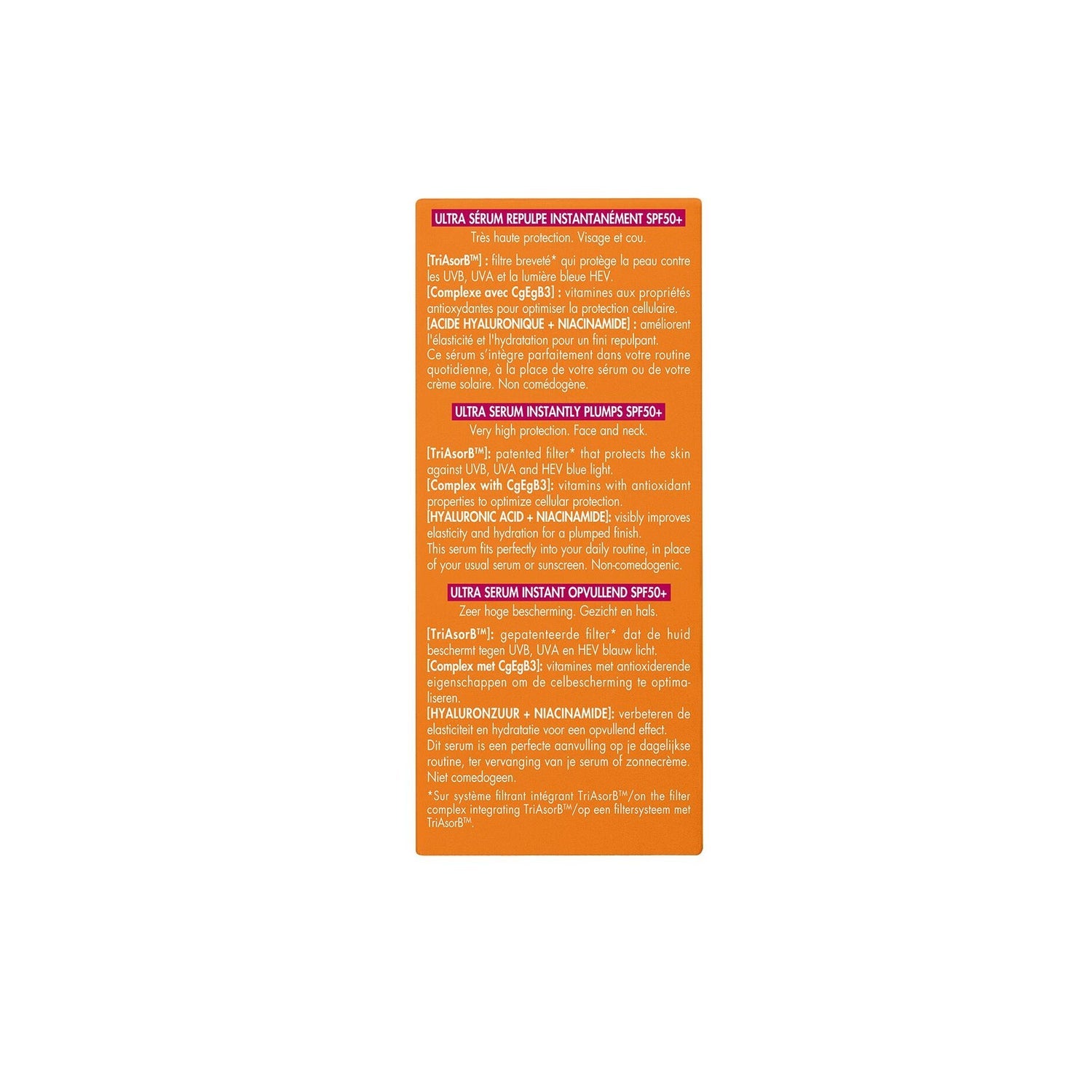 Avène Ultra Sérum Rellena al Instante SPF50+ 30ml