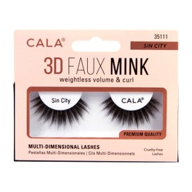 Cala Lashes 3D Faux Mink Pestañas Postizas Sin City 1 Par