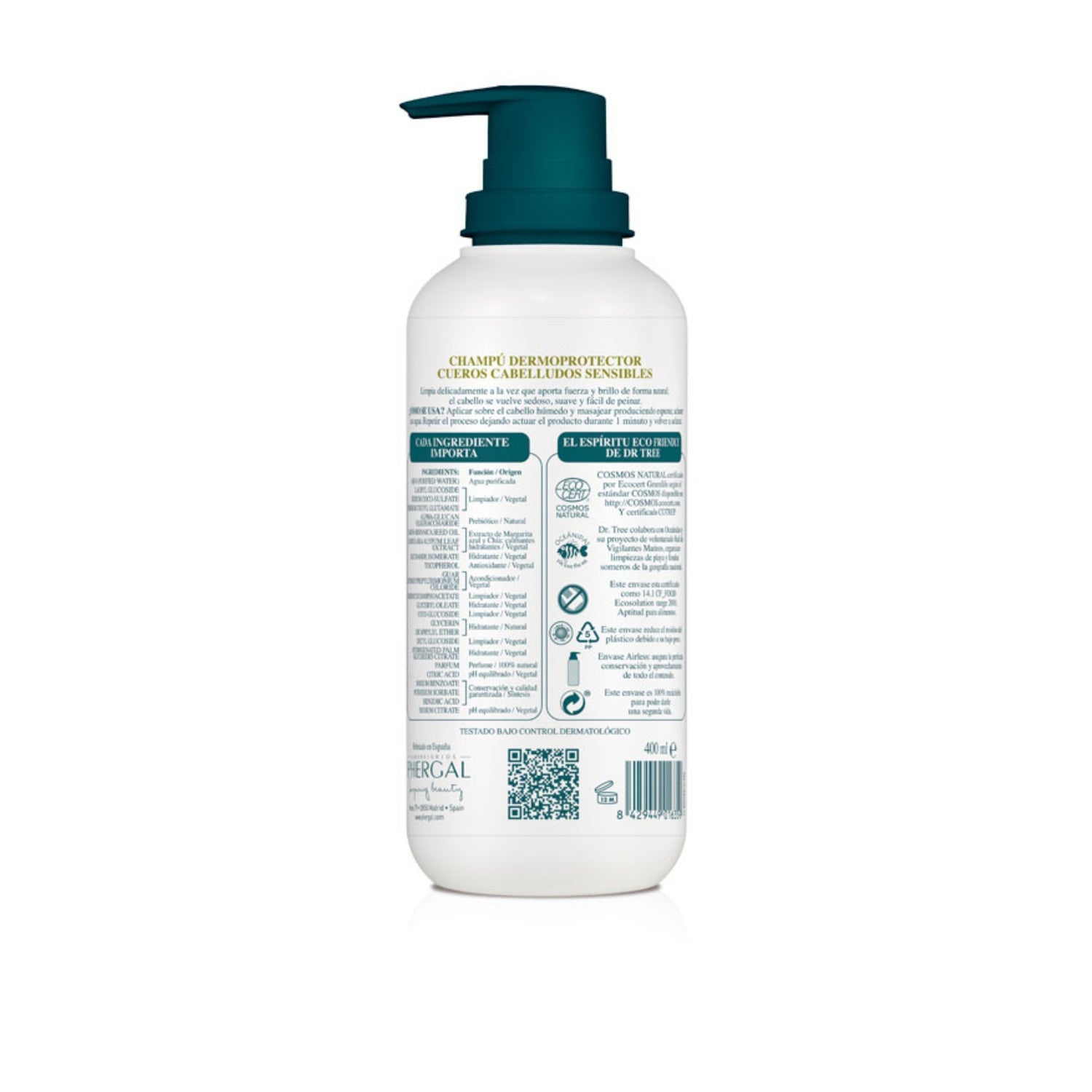Dr. Tree Champú Dermoprotector Cuero Cabelludo Sensible 400ml