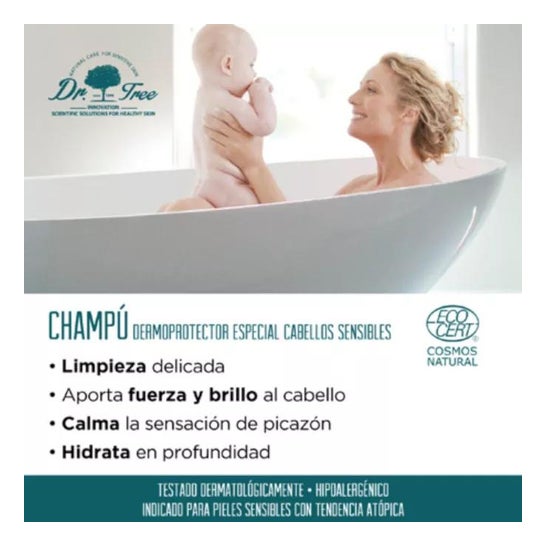 Dr. Tree Champú Dermoprotector Cuero Cabelludo Sensible 400ml
