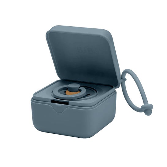 Bibs Pacifier Box Blue Petrol 1 ud