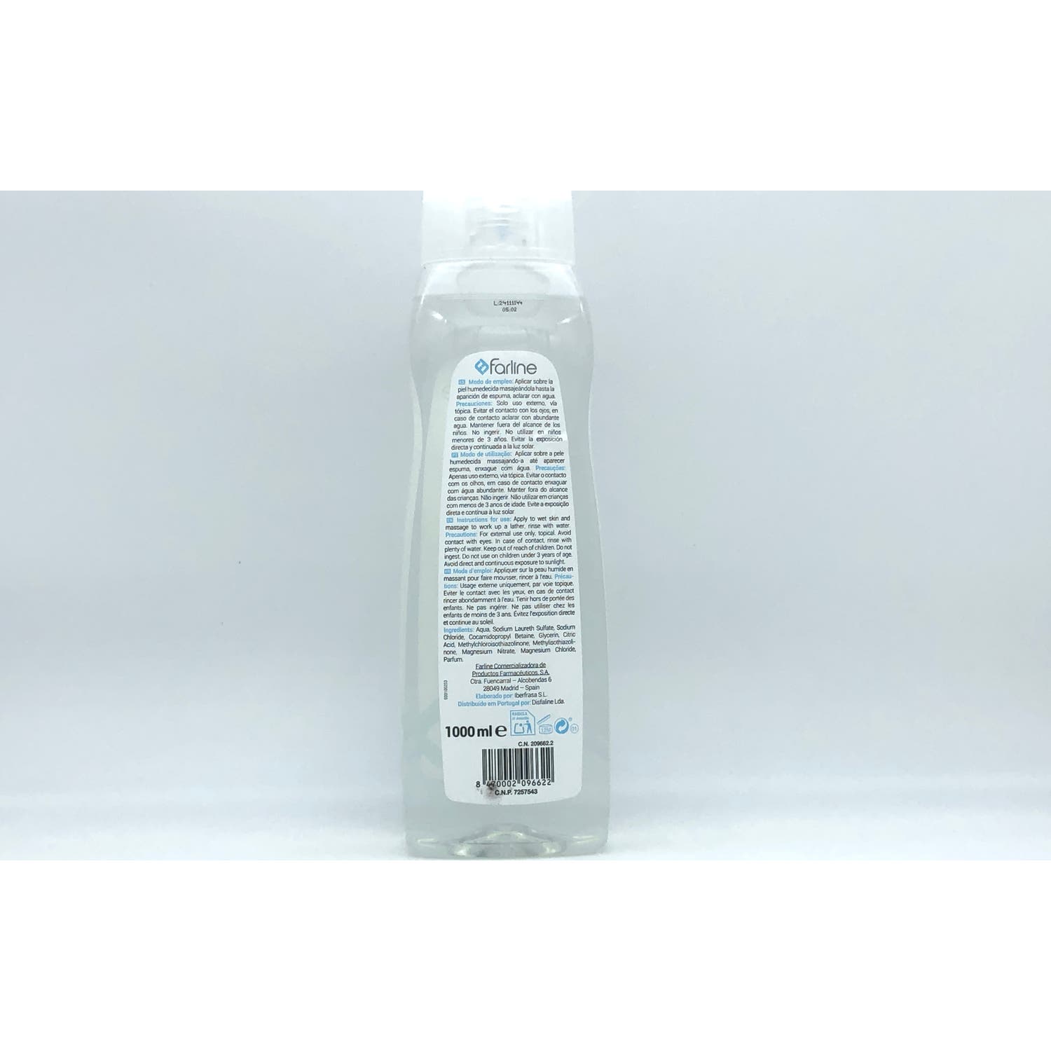 Farline Zero% Gel de Baño 1L