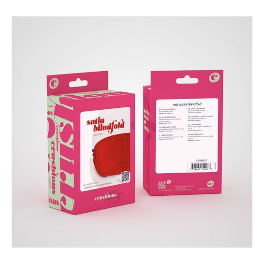 Crushious Antifaz de Satén Rojo 1ud