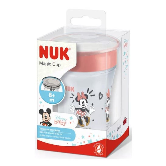 Nuk Disney Mini Magic Cup Minnie +6M Roja 160ml 1ud