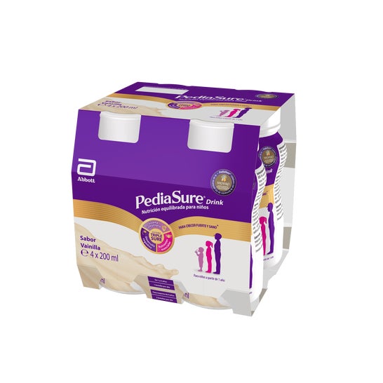 Pediasure Drink Pack 4 Botellas X 200 ml Vainilla